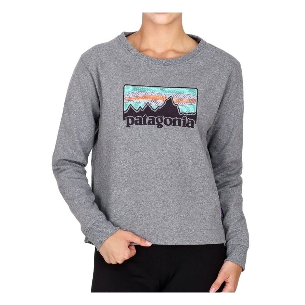 Patagonia M Womens Solar Rays '73 Uprisal Crew Sweatshirt Gray